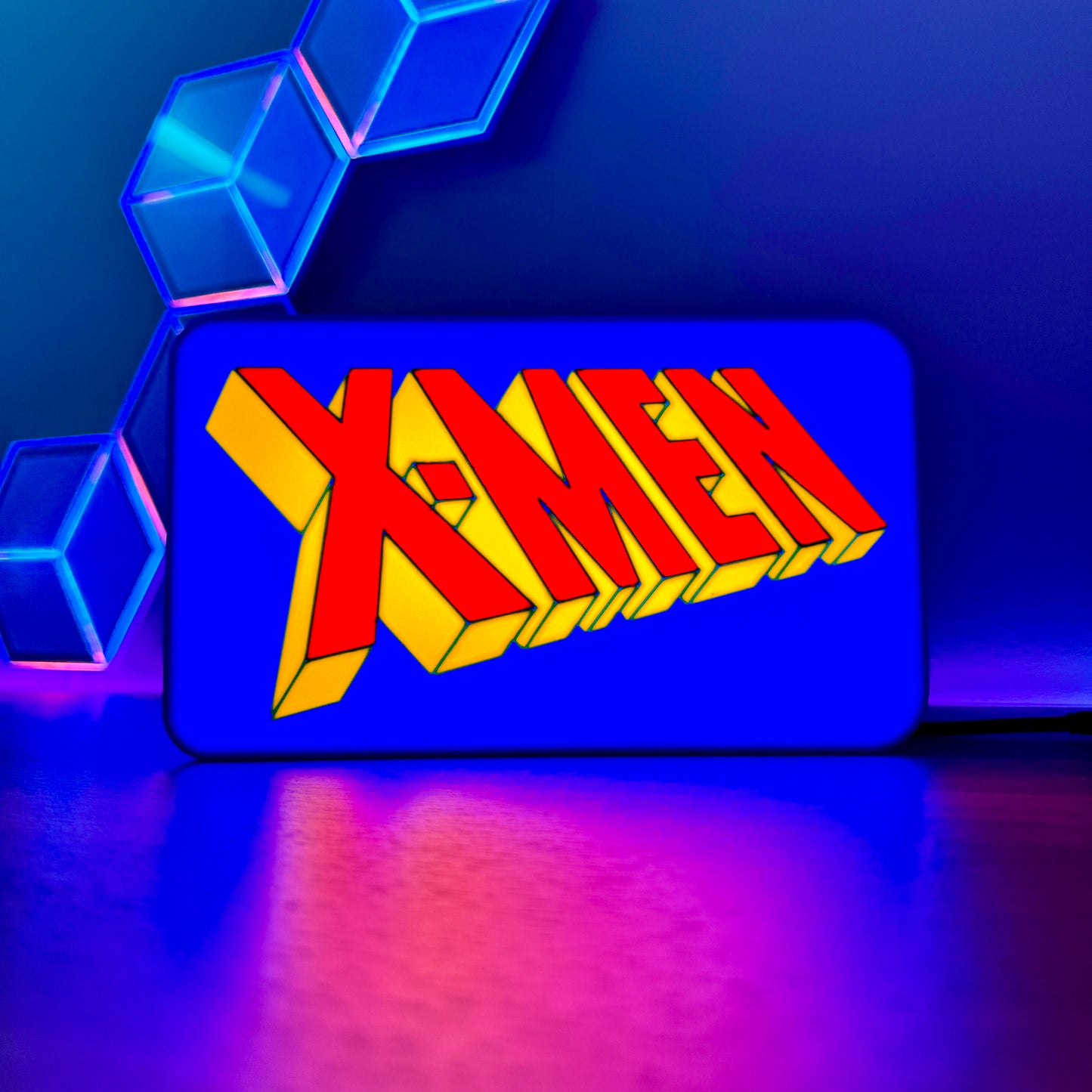 90s X-Men Logo LED Lightbox | Mains Powered