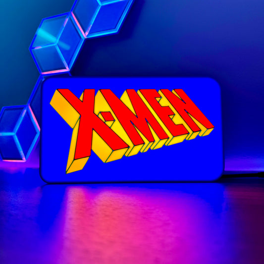 90s X-Men Logo LED Lightbox | Mains Powered