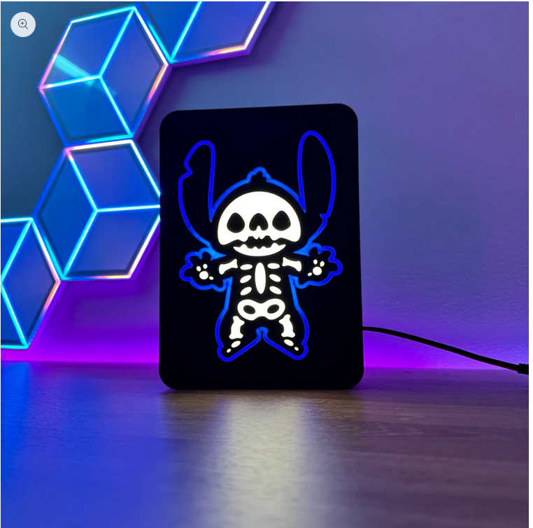 626 Stitch Shocked Logo LED Lightbox