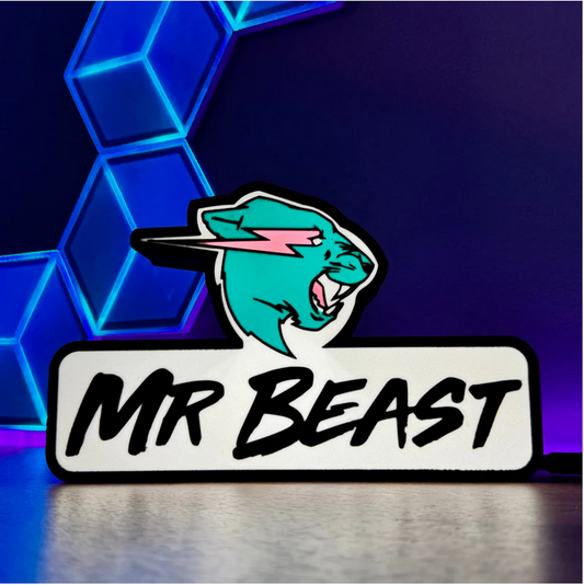 Mr Beast Logo LED Lightbox